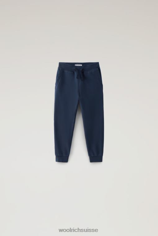 g pantalon de survêtement en polaire bleu melton vêtements filles Woolrich 2FX2J884