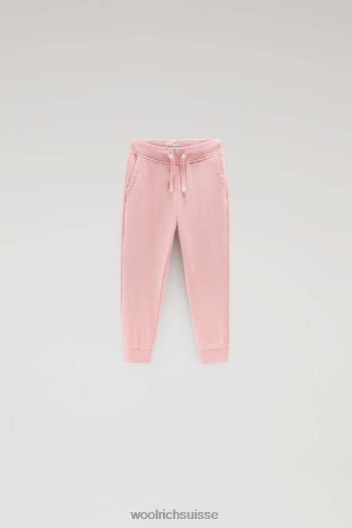g pantalon de survêtement en polaire rose bonbon vêtements filles Woolrich 2FX2J874