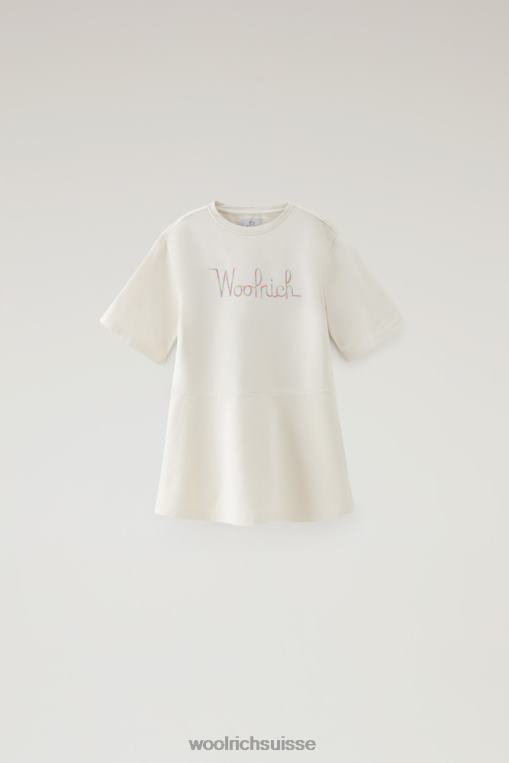 robe d'été en coton polaire g crème lactée vêtements filles Woolrich 2FX2J871