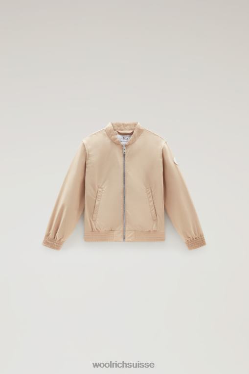 g bombardier urbain en touche urbaine plume beige vêtements filles Woolrich 2FX2J909