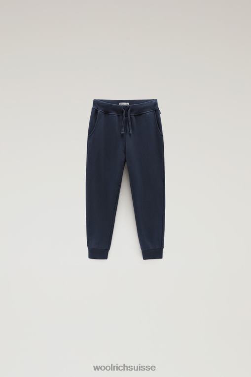 b pantalon de survêtement en polaire bleu melton vêtements garçons Woolrich 2FX2J876