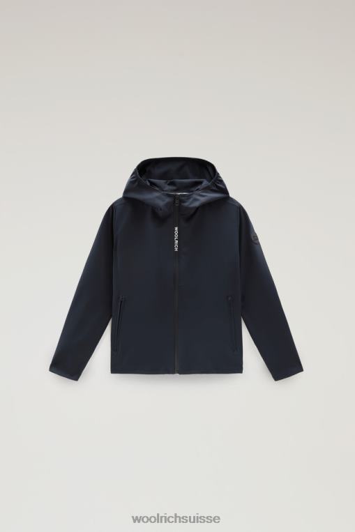 b pacific veste à capuche bleu melton vêtements garçons Woolrich 2FX2J910
