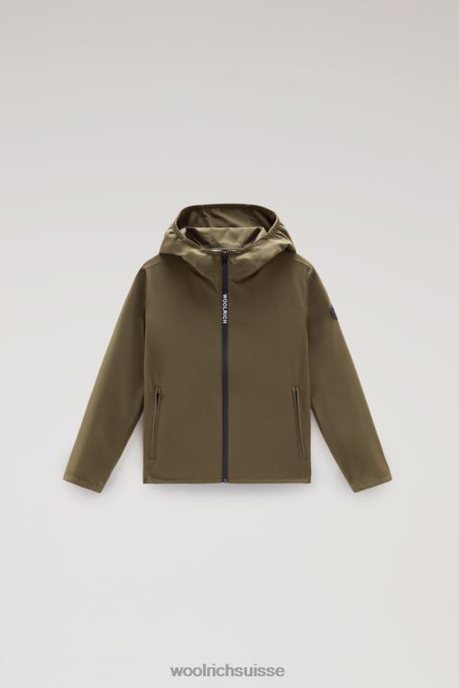 b pacific veste à capuche vert foncé vêtements garçons Woolrich 2FX2J912