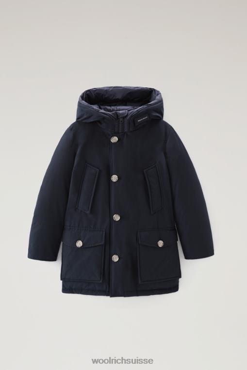 parka b arctic en ramar avec capuche de protection bleu melton vêtements garçons Woolrich 2FX2J929