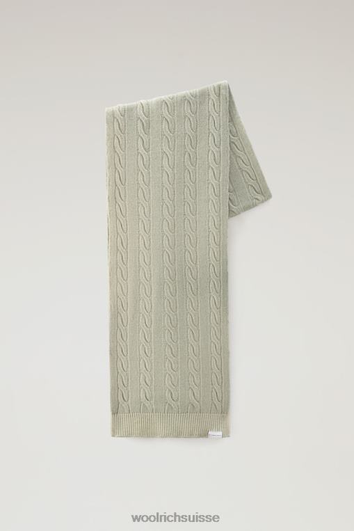 écharpe en maille torsadée teinte en pièce sauge du désert accessoires femmes Woolrich 2FX2J242