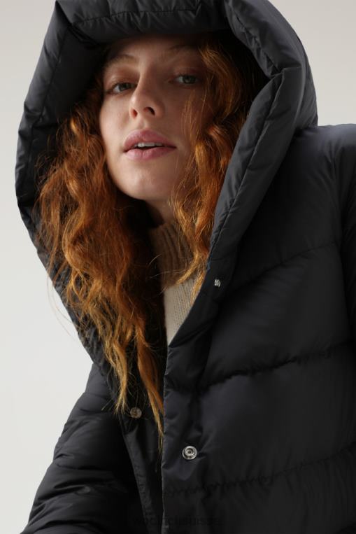 doudoune longue en microfibre ellis noir vêtements femmes Woolrich 2FX2J304