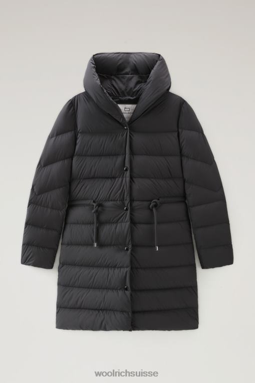 doudoune longue en microfibre ellis noir vêtements femmes Woolrich 2FX2J304