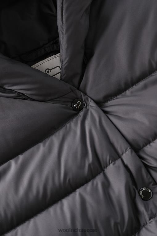 doudoune longue en microfibre ellis noir vêtements femmes Woolrich 2FX2J304