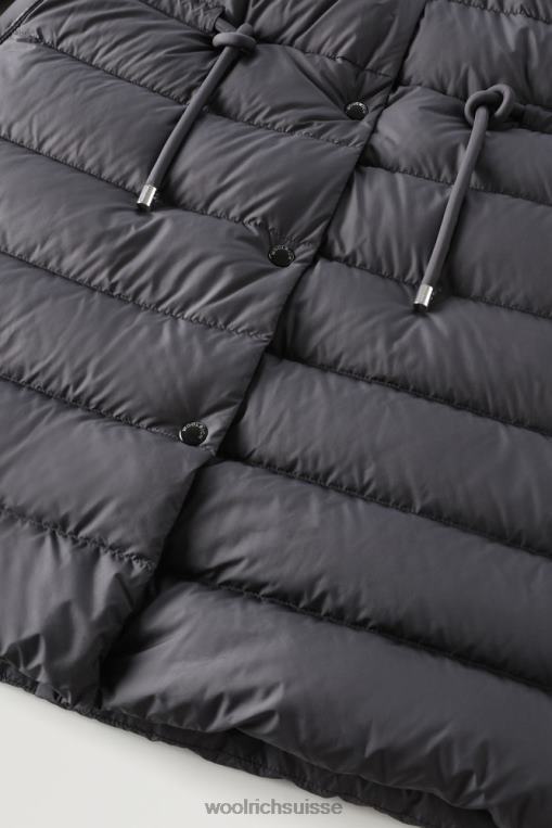 doudoune longue en microfibre ellis noir vêtements femmes Woolrich 2FX2J304
