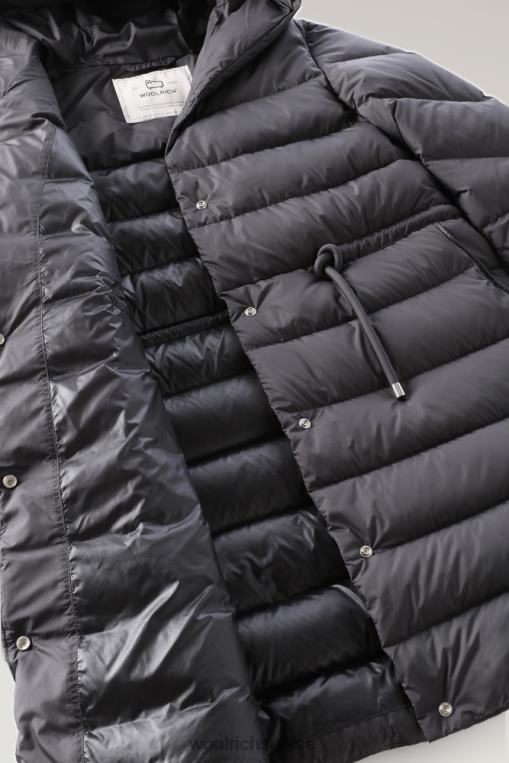 doudoune longue en microfibre ellis noir vêtements femmes Woolrich 2FX2J304