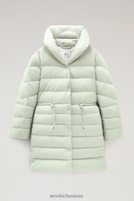 doudoune longue en microfibre ellis sauge du désert vêtements femmes Woolrich 2FX2J303