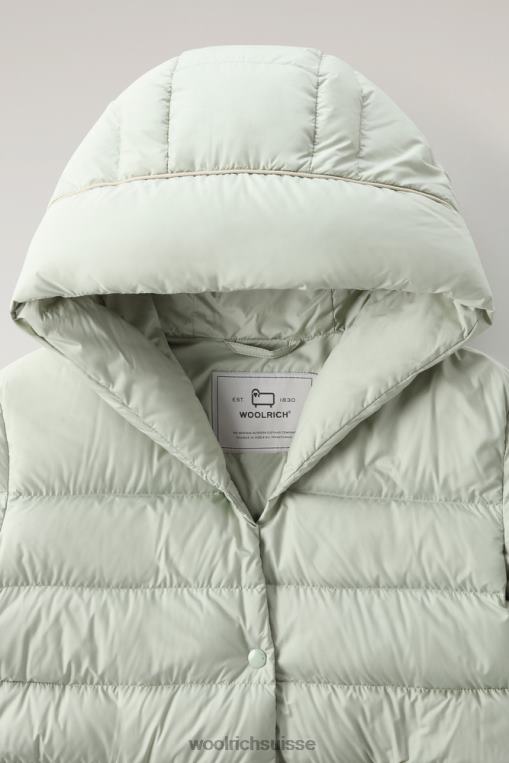 doudoune longue en microfibre ellis sauge du désert vêtements femmes Woolrich 2FX2J303