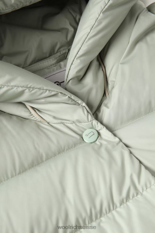 doudoune longue en microfibre ellis sauge du désert vêtements femmes Woolrich 2FX2J303