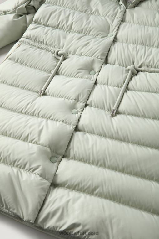 doudoune longue en microfibre ellis sauge du désert vêtements femmes Woolrich 2FX2J303