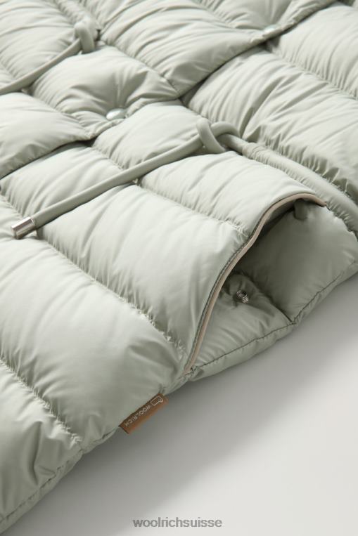 doudoune longue en microfibre ellis sauge du désert vêtements femmes Woolrich 2FX2J303