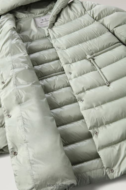 doudoune longue en microfibre ellis sauge du désert vêtements femmes Woolrich 2FX2J303