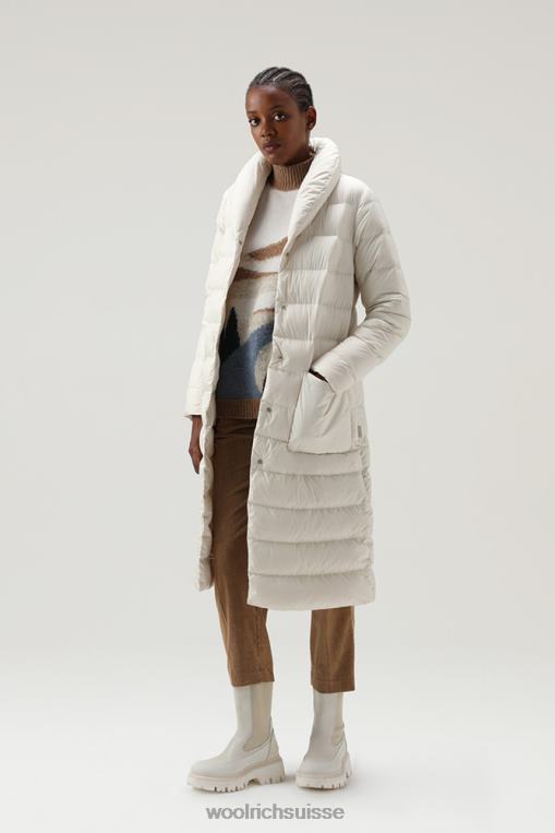 manteau matelassé en microfibre ellis crème lactée vêtements femmes Woolrich 2FX2J300