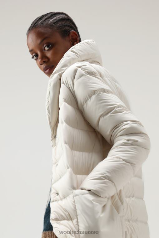 manteau matelassé en microfibre ellis crème lactée vêtements femmes Woolrich 2FX2J300