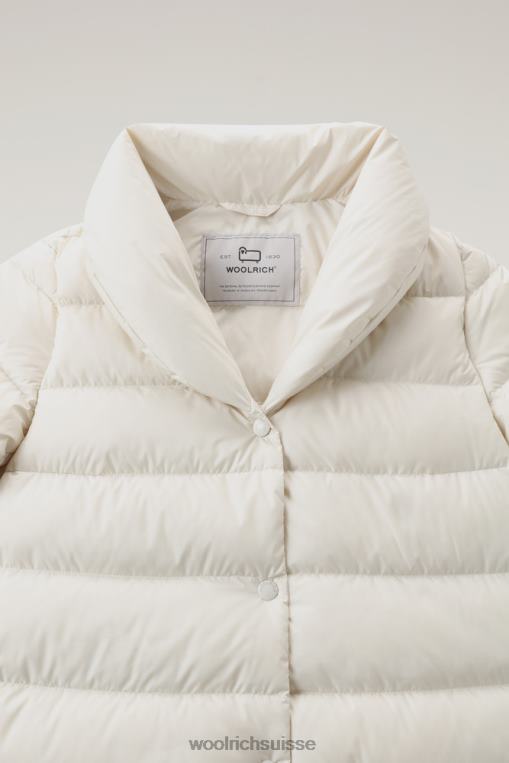 manteau matelassé en microfibre ellis crème lactée vêtements femmes Woolrich 2FX2J300