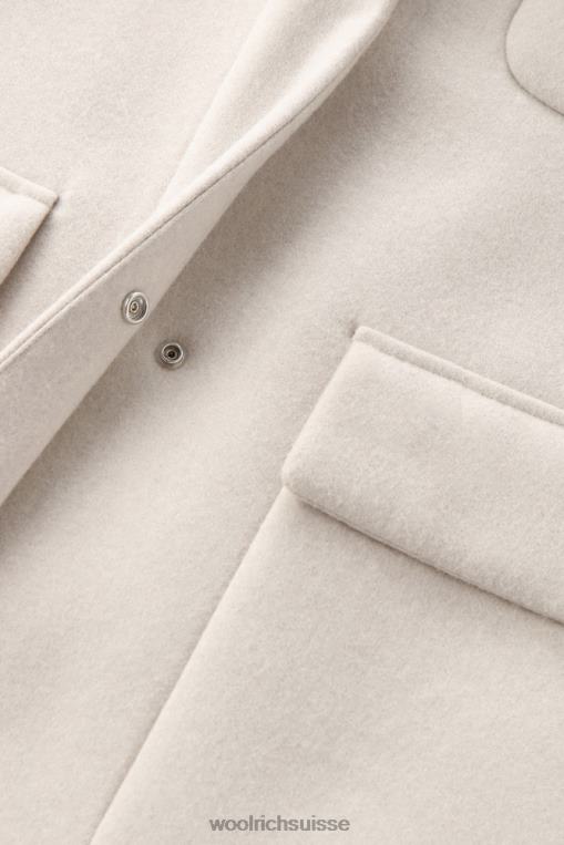 manteau 2 en 1 sideline en laine manteco crème lactée vêtements femmes Woolrich 2FX2J301
