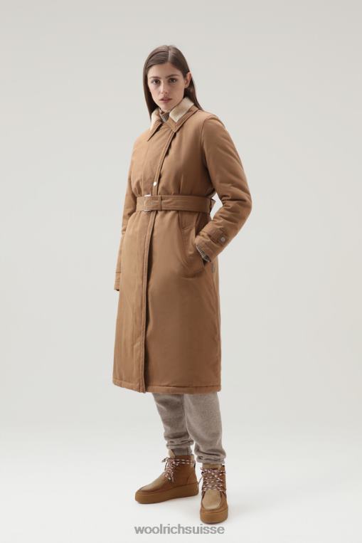 manteau latimore avec rembourrage primaloft chameau foncé vêtements femmes Woolrich 2FX2J228