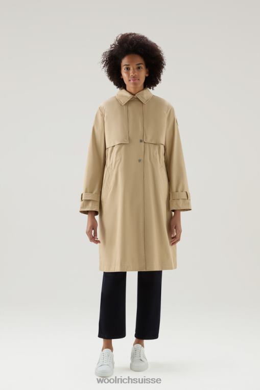 trench havice en pur coton plume beige vêtements femmes Woolrich 2FX2J95