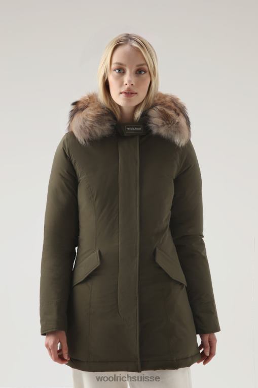 parka arctique au toucher urbain avec fourrure amovible vert foncé vêtements femmes Woolrich 2FX2J280