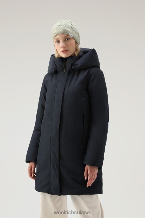 parka marshall imperméable gore-tex bleu melton vêtements femmes Woolrich 2FX2J344