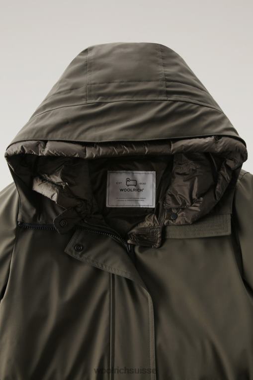 parka militaire longue 3 en 1 vert foncé vêtements femmes Woolrich 2FX2J297