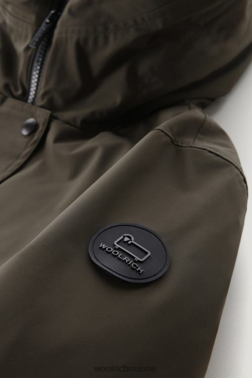 parka militaire longue 3 en 1 vert foncé vêtements femmes Woolrich 2FX2J297