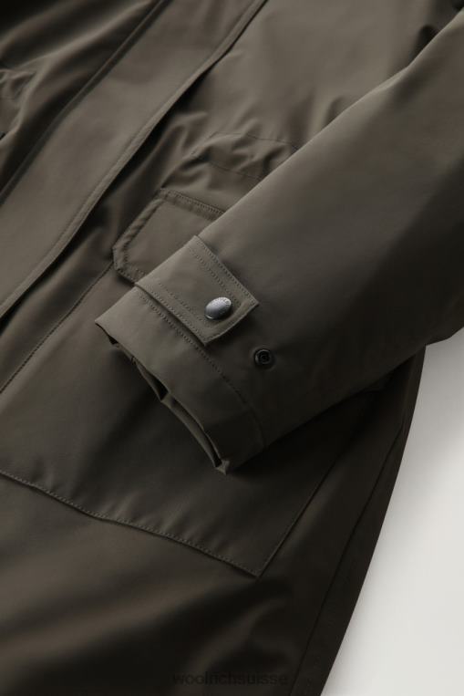 parka militaire longue 3 en 1 vert foncé vêtements femmes Woolrich 2FX2J297