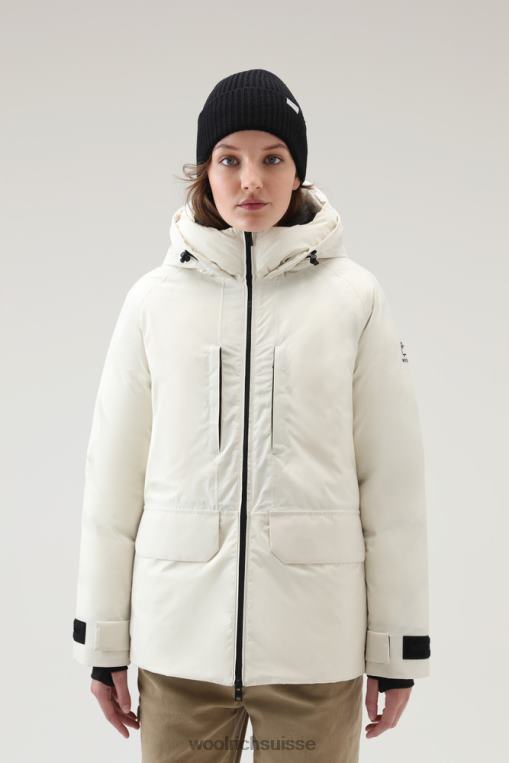 Veste imperméable Harveys en Pertex Revolve crème lactée vêtements femmes Woolrich 2FX2J250