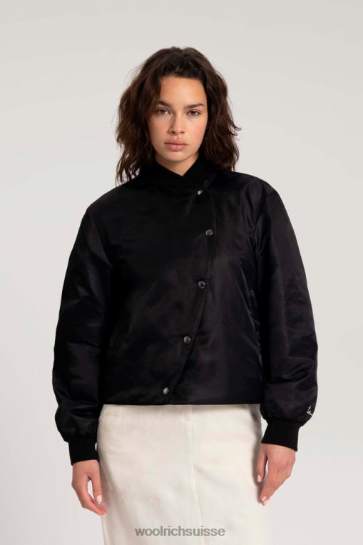 bomber cygne matelassé en nylon satiné-danielle cathari noir vêtements femmes Woolrich 2FX2J188