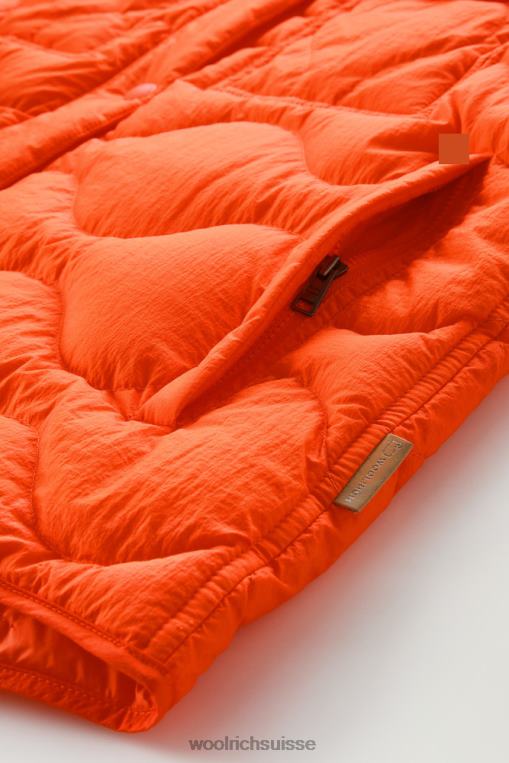 surchemise alba en nylon froissé avec manches en laine flamme vêtements femmes Woolrich 2FX2J299
