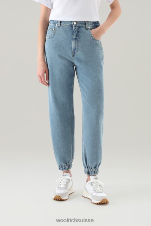 jean jogger en pur coton pierre lavée vêtements femmes Woolrich 2FX2J55