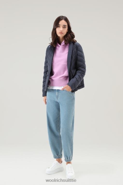 sweat à capuche en pur coton avec logo brodé rose fumée vêtements femmes Woolrich 2FX2J330