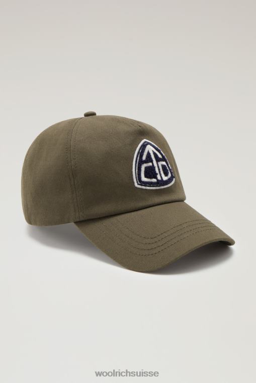 casquette de baseball à patch brodé Trails vert foncé accessoires Hommes Woolrich 2FX2J457