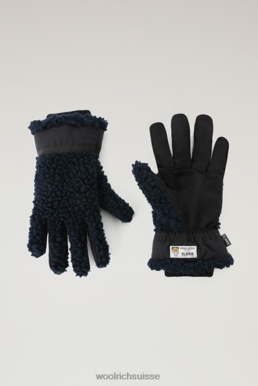 gants en sherpa-elmer 1 bleu melton accessoires Hommes Woolrich 2FX2J722