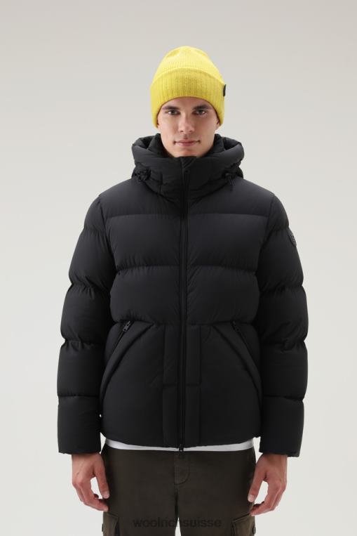 doudoune sierra suprême en nylon extensible noir vêtements Hommes Woolrich 2FX2J747