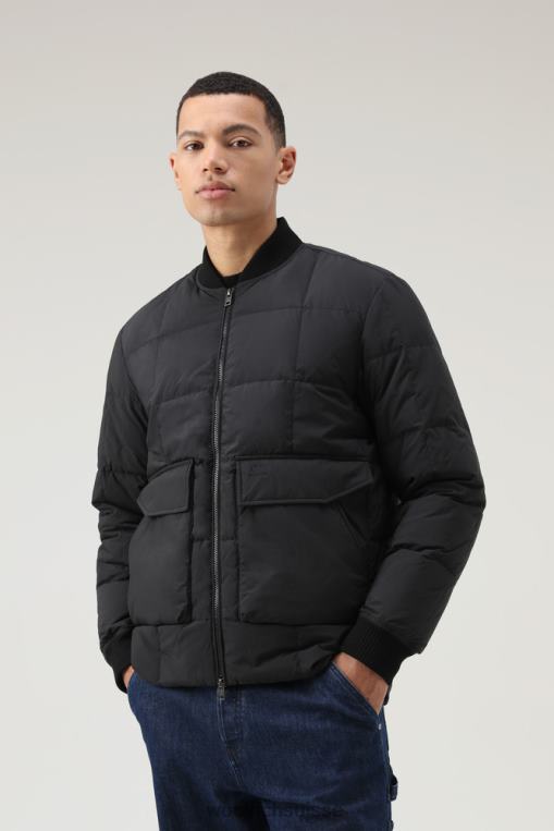 Bomber tout-terrain Heritage en nylon Taslan noir vêtements Hommes Woolrich 2FX2J659