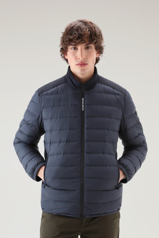 doudoune légère bering tech en microfibre bleu melton vêtements Hommes Woolrich 2FX2J420