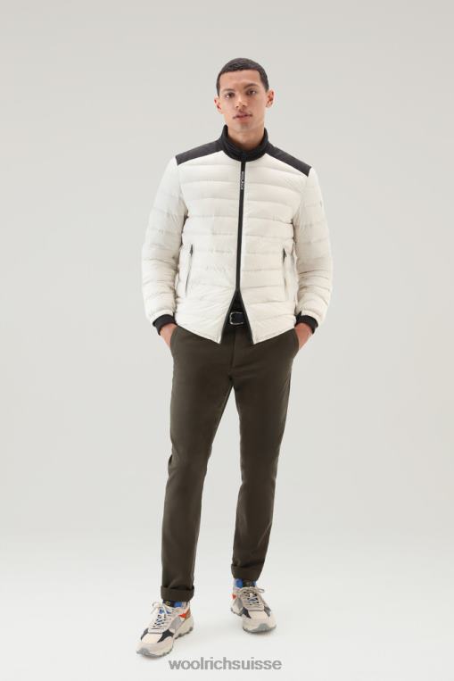 doudoune légère bering tech en microfibre crème lactée vêtements Hommes Woolrich 2FX2J471