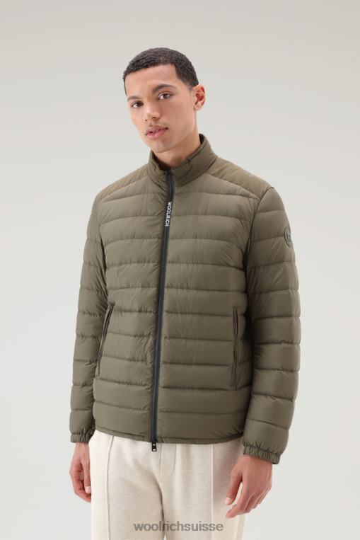 doudoune légère bering tech en microfibre vert foncé vêtements Hommes Woolrich 2FX2J564