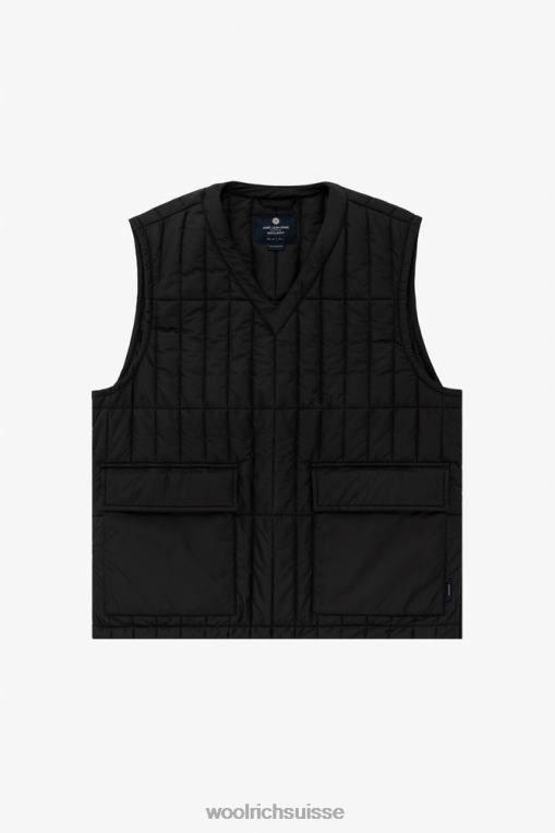 gilet matelassé en microfibre avec poches-aime leon dore noir vêtements Hommes Woolrich 2FX2J770
