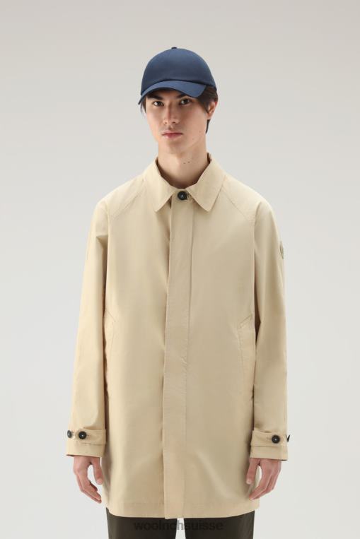 carcoat de ville en touche urbaine plage de sable vêtements Hommes Woolrich 2FX2J452