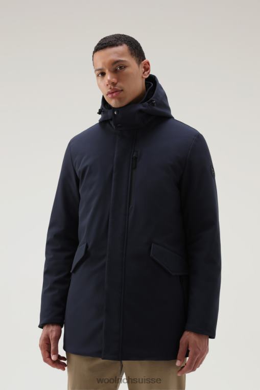 manteau softshell brouette mac bleu melton vêtements Hommes Woolrich 2FX2J826