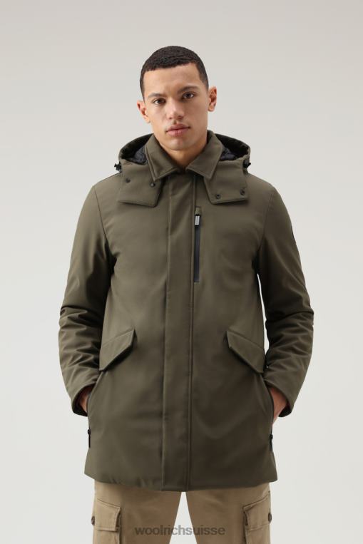 manteau softshell brouette mac vert foncé vêtements Hommes Woolrich 2FX2J827