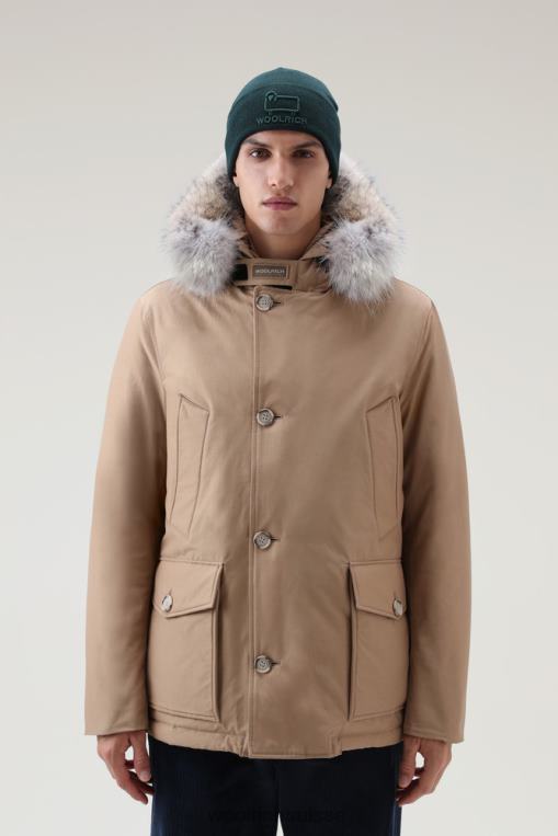 anorak arctique en tissu ramar avec fourrure amovible kaki doré vêtements Hommes Woolrich 2FX2J837