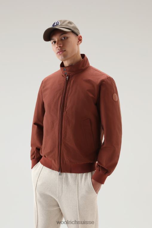 bombardier croiseur en ramar écologique léger bruyère marron chaud vêtements Hommes Woolrich 2FX2J581