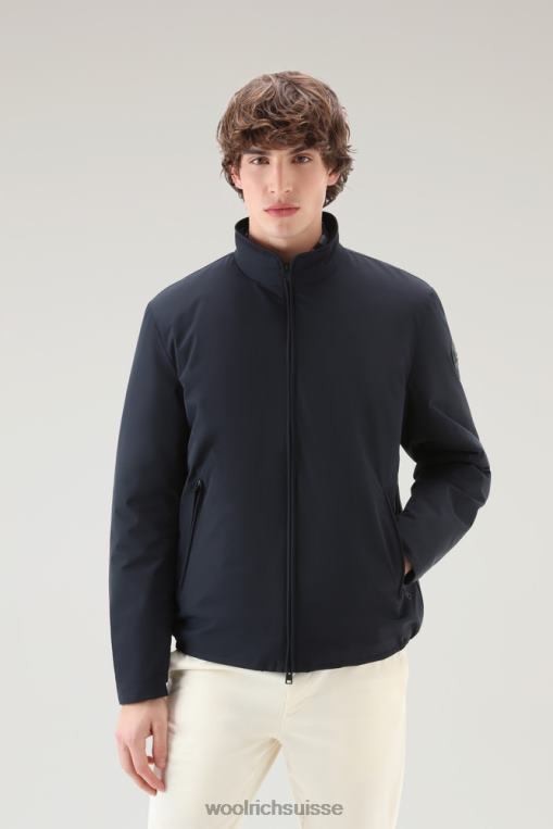 bombardier à voile rembourré bleu melton vêtements Hommes Woolrich 2FX2J557